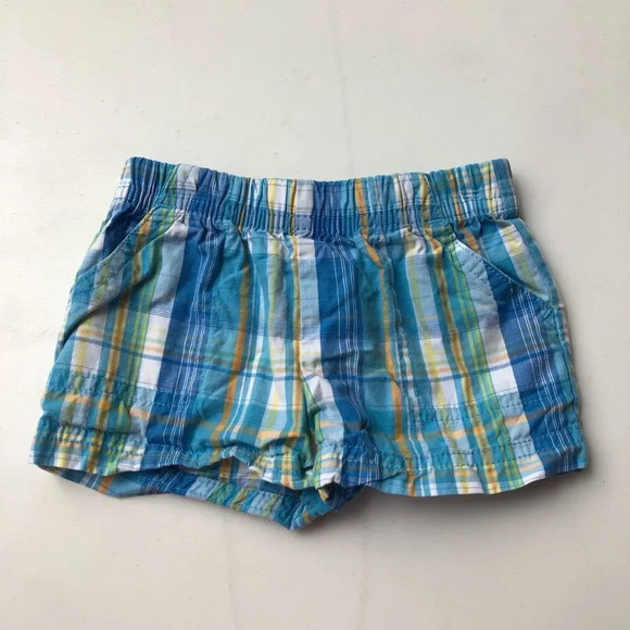 Granimals blue plaid infant shorts - Picture 1 of 3